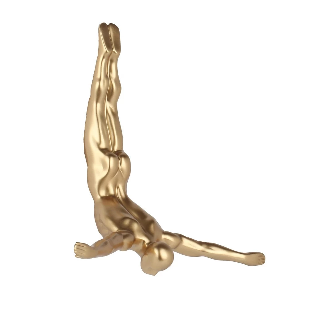 Wall Diver Matte Gold Small 1 Wall Diver Matte Gold Small
