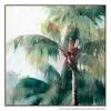 Oahu Palms Canvas Painting With Floating Frame