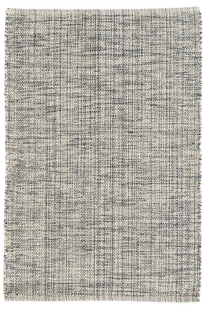 Marled Indigo Cotton Woven Rug 1 Marled Indigo Cotton Woven Rug