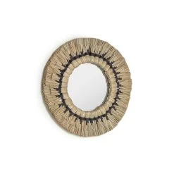AKILA Woven Round Mirror 40cm