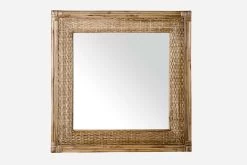 Moorea Square Mirror Mud Grey