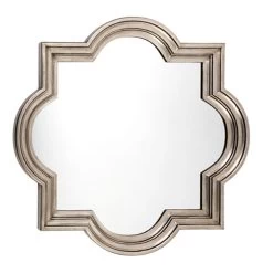 Fez Wall Mirror Antique Silver Small