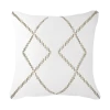 Dot Crop Circles Medium Cushion White