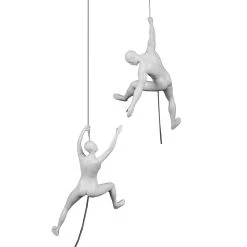 Climbing Sculpture Set/2 White Gloss