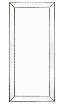 Zeta Floor Mirror Antique Silver
