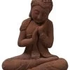 Banyu Cross Legged Female Buddha Statue - Terracotta