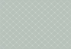 Stacy Indoor/Outdoor Polypropylene Farrah Diamond Rug - Silver/White