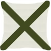 Outdoor Nautical Victor Lounge Cushion 55 X 55cm White & Green