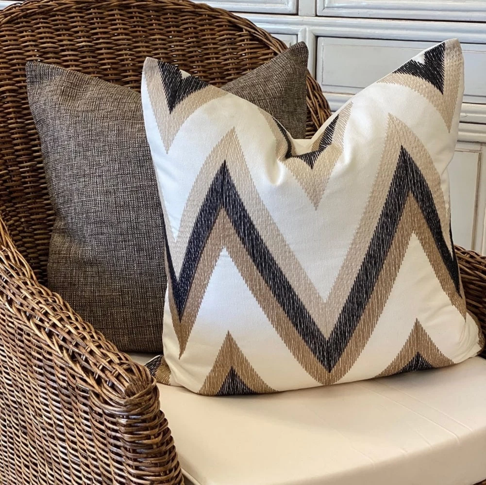 Chevron Cushion Natural 2 Chevron Cushion Natural - Image 2
