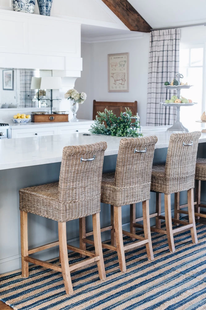 Corfu Blue Jute Woven Rug 2 Corfu Blue Jute Woven Rug - Image 2