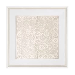 Kilim Print Natural Fabric Artwork