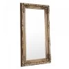 Carved French Leaner Mirror Gold