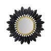 Feather Sun Mirror Black