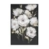White Peonies Framed Canvas