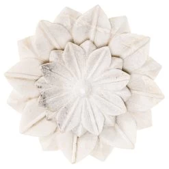 Sita Set Of 2 Marble Flower Dishes