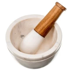 Sita White Marble & Wood Morter And Pestle - White/Natural -Home Decoration Store shopify 8f03e6ec5e735a02171203345f4d8a8f sita white marble wood morter and pestle white natural
