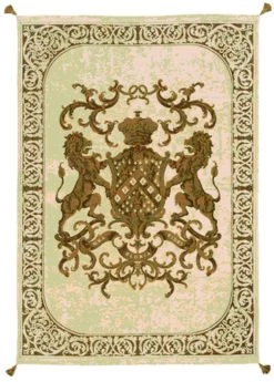 Heraldic Throw Cream