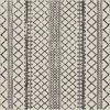 Stacy Indoor/Outdoor Polypropylene Tribal Stripe Rug - Cream/Black