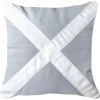 Outdoor Nautical Victor Lounge Cushion 55 X 55cm Grey & White