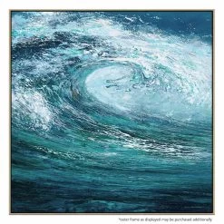 BIg Break Canvas Painting With Floating Frame