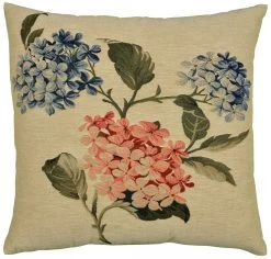 Two Blue Hydrangea Cushion