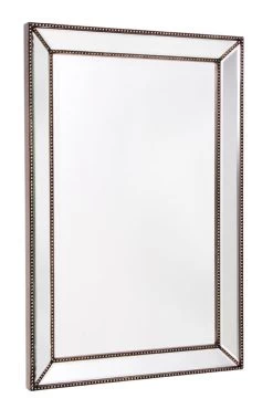 Zeta Mirror Medium Antique Silver
