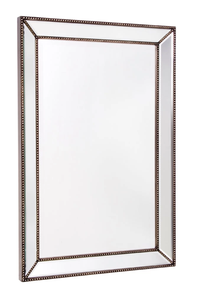 Zeta Mirror Medium Antique Silver