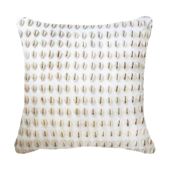 Shell Kauri Medium Cushion White