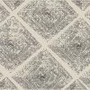 Stacy Indoor/Outdoor Polypropylene Distressed Diamond Rug - Cream/Black