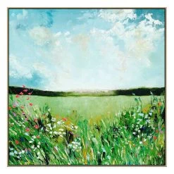 The Spring Field Canvas With Floating Frame -Home Decoration Store shopify MPW 991 EB THE SPRING FIELDS SQ NAT 7baace2a e531 4ce3 8bdb 0f40f2220502