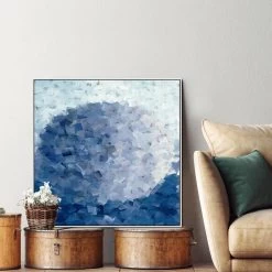 Atmospheric Digital Canvas Print With Floating Frame -Home Decoration Store shopify UZK 743 ATMOSPHERIC SQ WHT RM