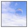Cloud Bubble Canvas Print With Floating Frame