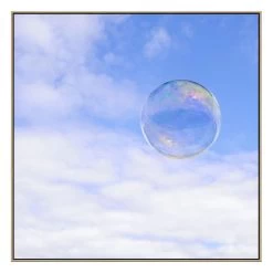 Cloud Bubble Canvas Print With Floating Frame -Home Decoration Store shopify VBY 727 Cloud Bubble SQ NAT