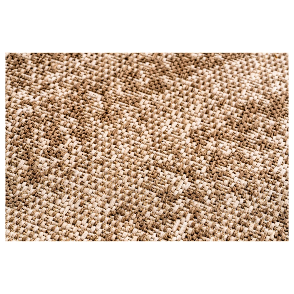 Deja Distressed Round Indoor/Outdoor Polypropylene Rug 5 Deja Distressed Round Indoor/Outdoor Polypropylene Rug - Image 5