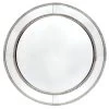 Zeta Round Wall Mirror Antique Silver