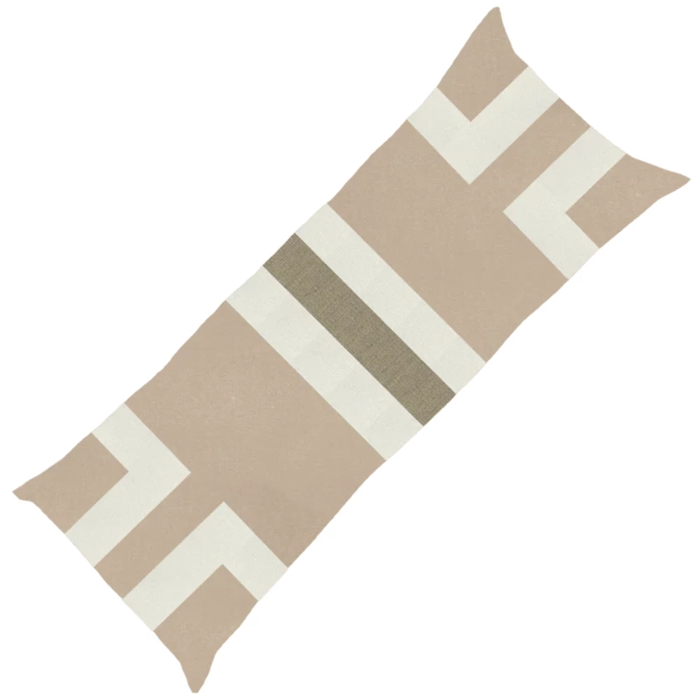 Outdoor Regent Cross Long Lumber Cushion 35 X 90cm Beige 3 Outdoor Regent Cross Long Lumber Cushion 35 X 90cm Beige - Image 3