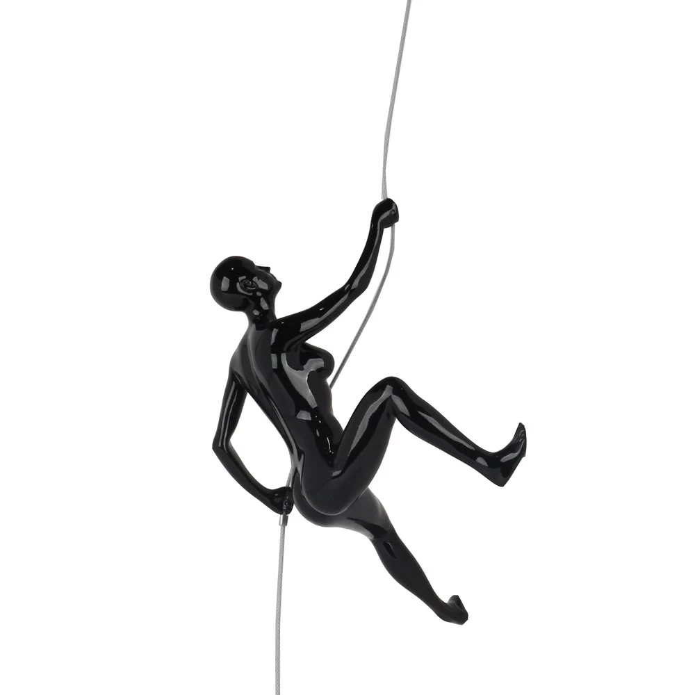 Climbing Woman "D" Black Gloss 6 Climbing Woman "D" Black Gloss - Image 6