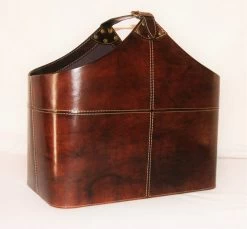 Magazine Basket Dark Brown