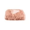 Pink Tibetan Fur Throw