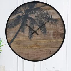 PALM TREE CLOCK -Home Decoration Store shopify b0b438b96ec9a944579c0a9c7eb6d5fc palm tree clock