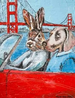 They Drove Together Through The Streets Of San Francisco Print