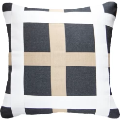 Outdoor Nautical November Lounge Cushion 55 X 55 Cm Charcoal