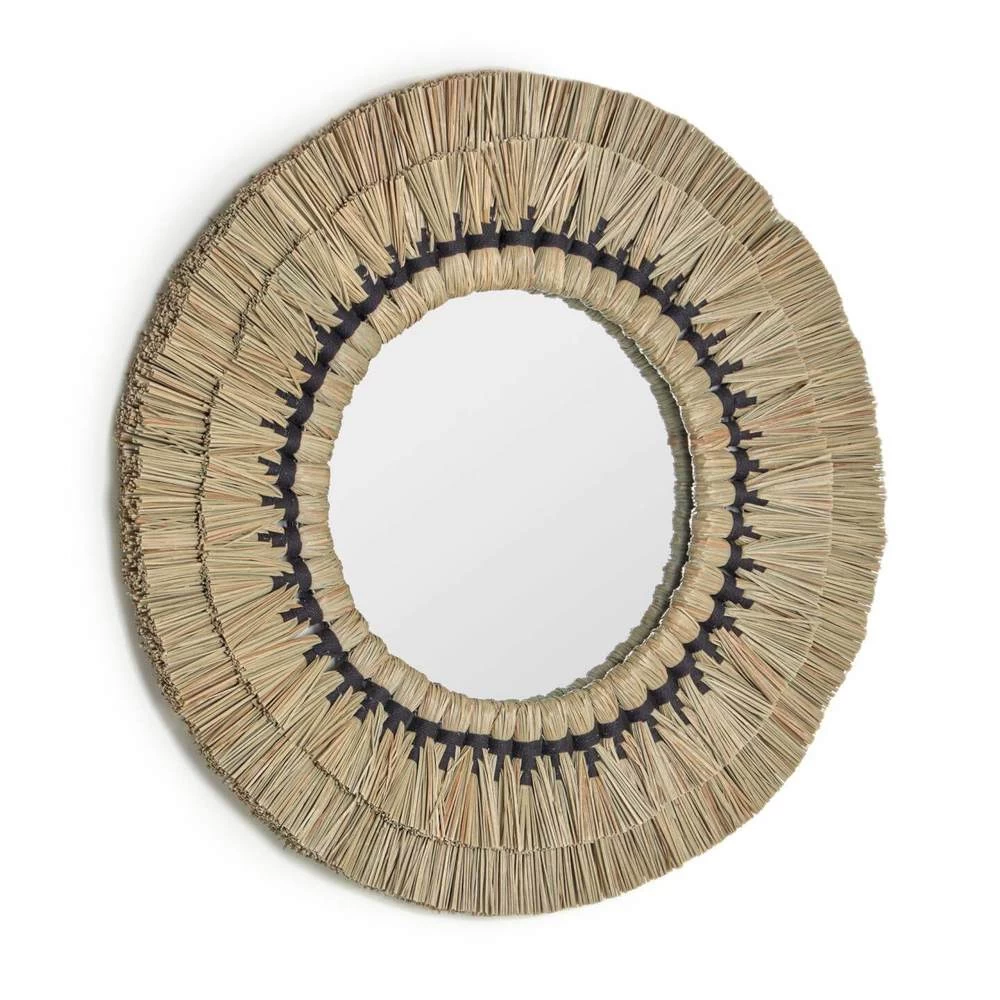 AKILA Woven Round Mirror 60cm 1 AKILA Woven Round Mirror 60cm