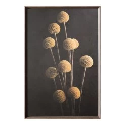 Yellow Craspedia Floral Stem Print