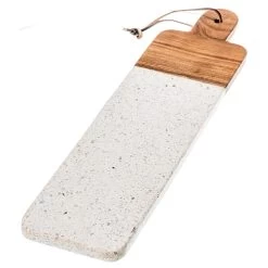 Julie Rectangle Terrazo & Wood Chopping Board