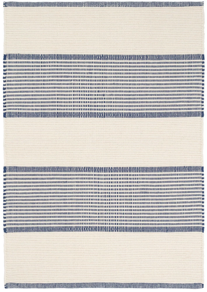 La Mirada Navy (Mark D Sikes) Cotton Woven Rug 5 La Mirada Navy (Mark D Sikes) Cotton Woven Rug - Image 5