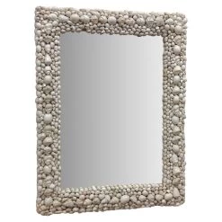 Sereno Shell Mirror White