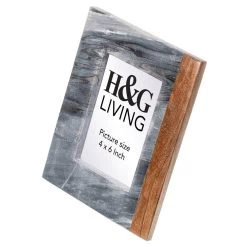 Sita Wood/Grey Marble Photo Frame 4x6 - Grey/Natural -Home Decoration Store shopify ccb41bc48280b8f7c007ee0b2d9d5790 sita wood grey marble photo frame 4x6 grey natural