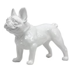 French Bulldog Standing White Gloss