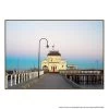 St Kilda Pier Canvas Print With Floating Frame